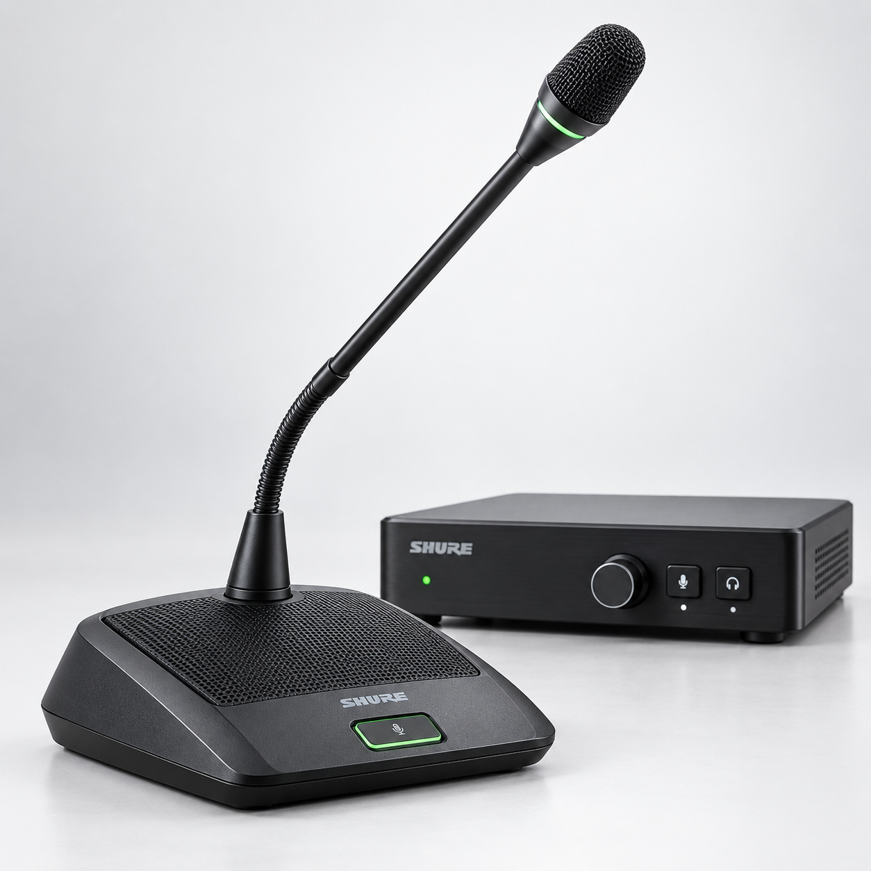 Shure — Systèmes de conférence / micros Microflex
